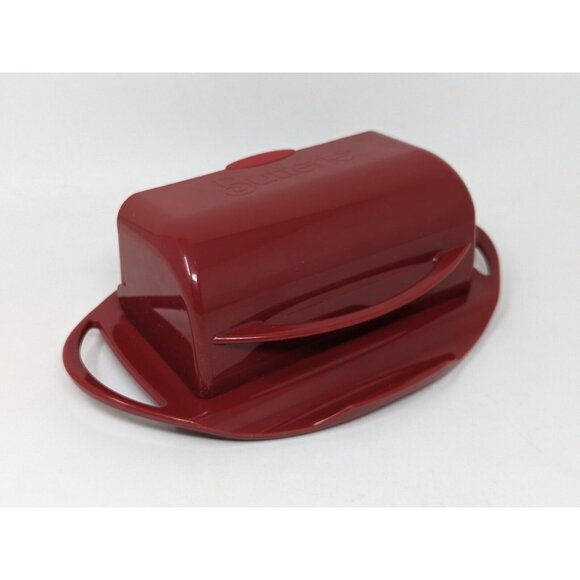 Kitchen Concepts Unlimited "Better Dish" Butterie Flip-Top Butter Dish Red - Picture 2 of 8